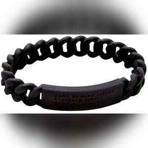 Marc by Marc Jacobs Silicon Black Chain Bracelet,  New With Tags